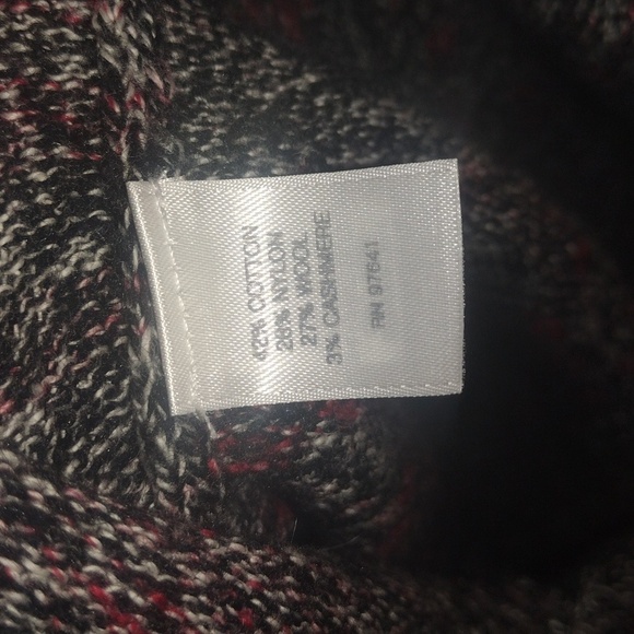 Pure Jill Cotton/Wool/Cashmere Blend Sweater with Slanted Bottom Hemn S - Picture 6 of 7